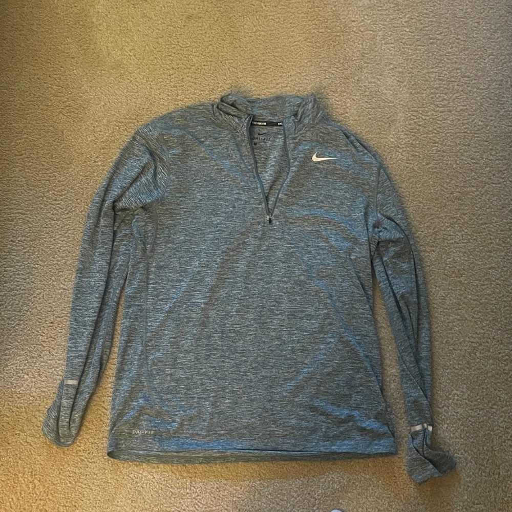 Nike Heathered green 1/4 zip
